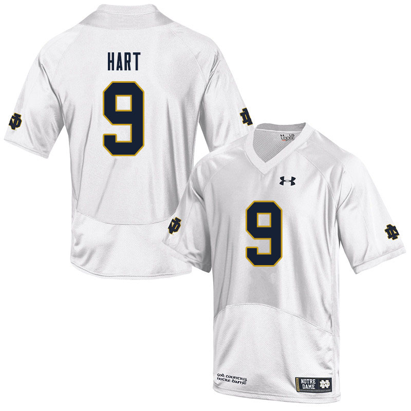 Men #9 Cam Hart Notre Dame Fighting Irish College Football Jerseys Sale-White